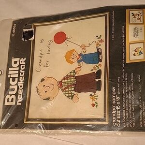 Bucilla Cross Stitch Grand Pa NWT